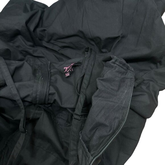 Tripp NYC Daang Goodman Black‎ Mini Dress Plus Sz 4X Faux Leather Trim Goth Punk - Picture 14 of 16